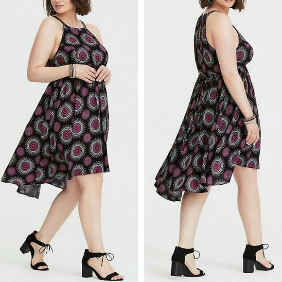 🆕️Torrid Medallion Challis Dress Size 3 - Picture 9 of 9